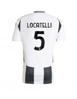 Moške Nogometnih dresov Juventus Manuel Locatelli #5 Domači 2024-25 Kratki rokavi